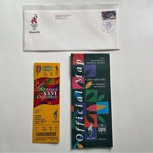 Vintage 1996 Atlanta Summer Olympics Memorabilia Baseball Collectibles